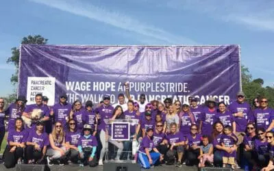 Team PancreADDICTS help fight Pancreatic Cancer at PurpleStride