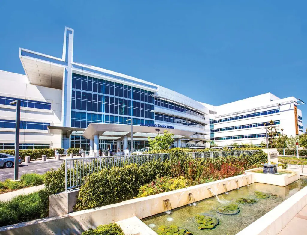 Providence Saint John's Health Center Cardiothoracic Outpatient Clinic building exterior Southern California Multi-Specialty Center (SCMSC) Santa Clarita/Valencia office building serving Los Angeles and the surrounding areas