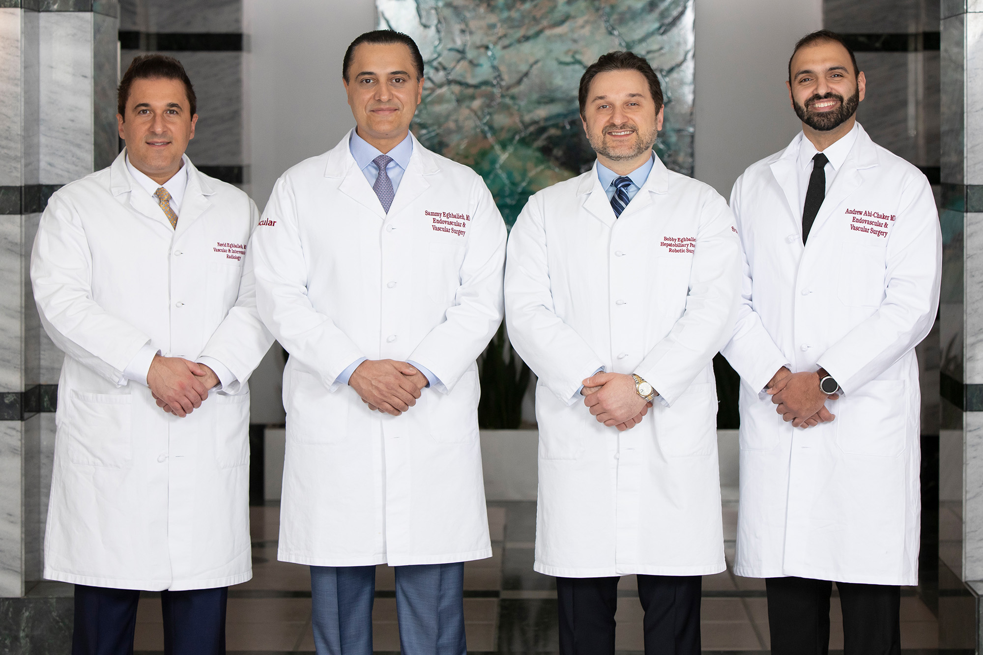 Dr. Navid Eghbalieh, Dr. Sammy Eghbalieh, Dr. Babak Eghbalieh and Dr. Andrew Abi-Chaker of SCMSC