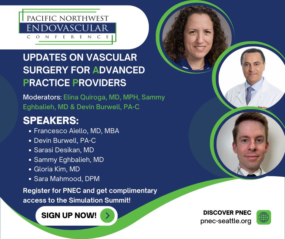 Pacific Northwest Endovascular Conference 2026 marketing flyer